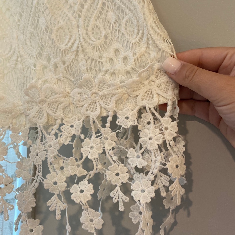 White lace top